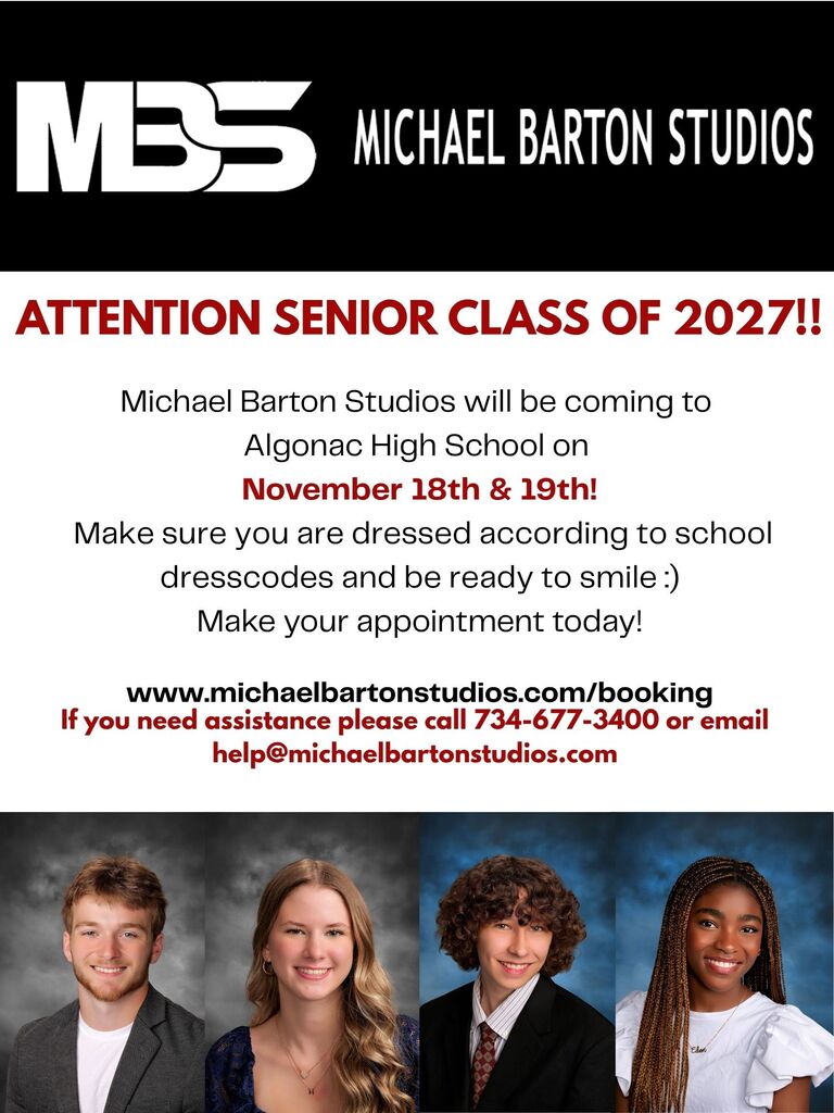 senior portrait flyer