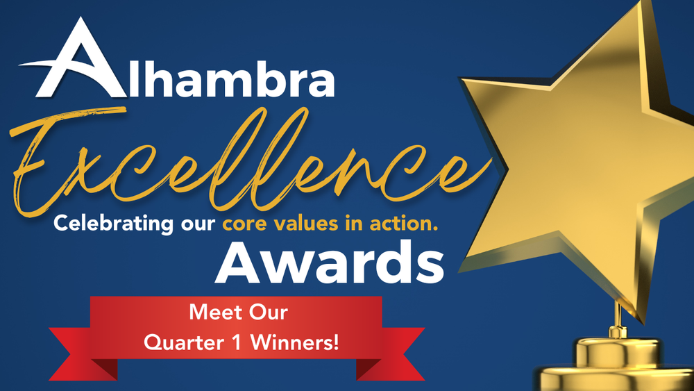 Alhambra Excellence Awards Q1 Winners Graphic
