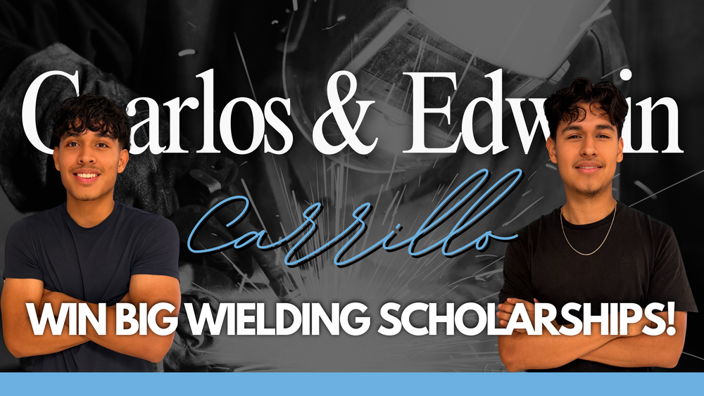 Carlos & Edwin win BIG wielding scholarships!