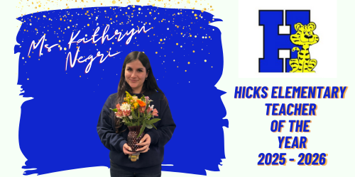 Teacher holding flowers