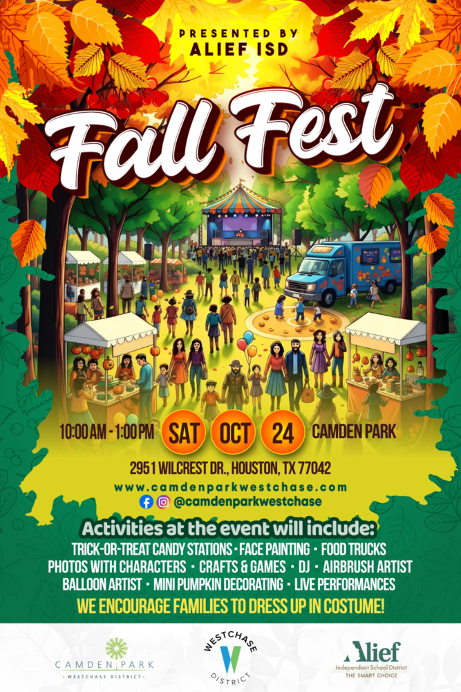 Graphic of Fall Fest on Saturday October 24 at Camden Park