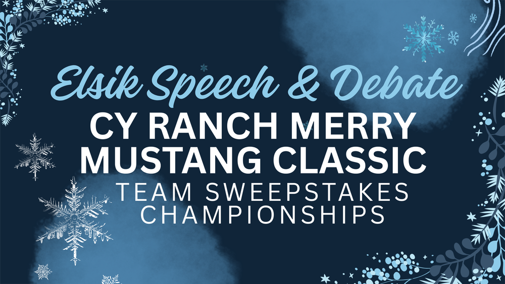 Speech & Debate | Cy Ranch Merry Mustang Classic