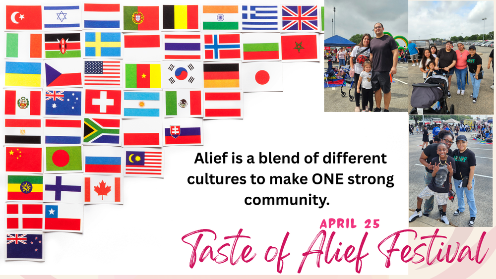 Pictures from Taste of Alief Festival Alief is a blend of different cultures to make ONE strong community.