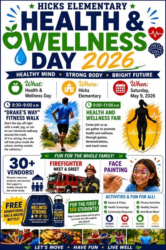 White flyer with many images