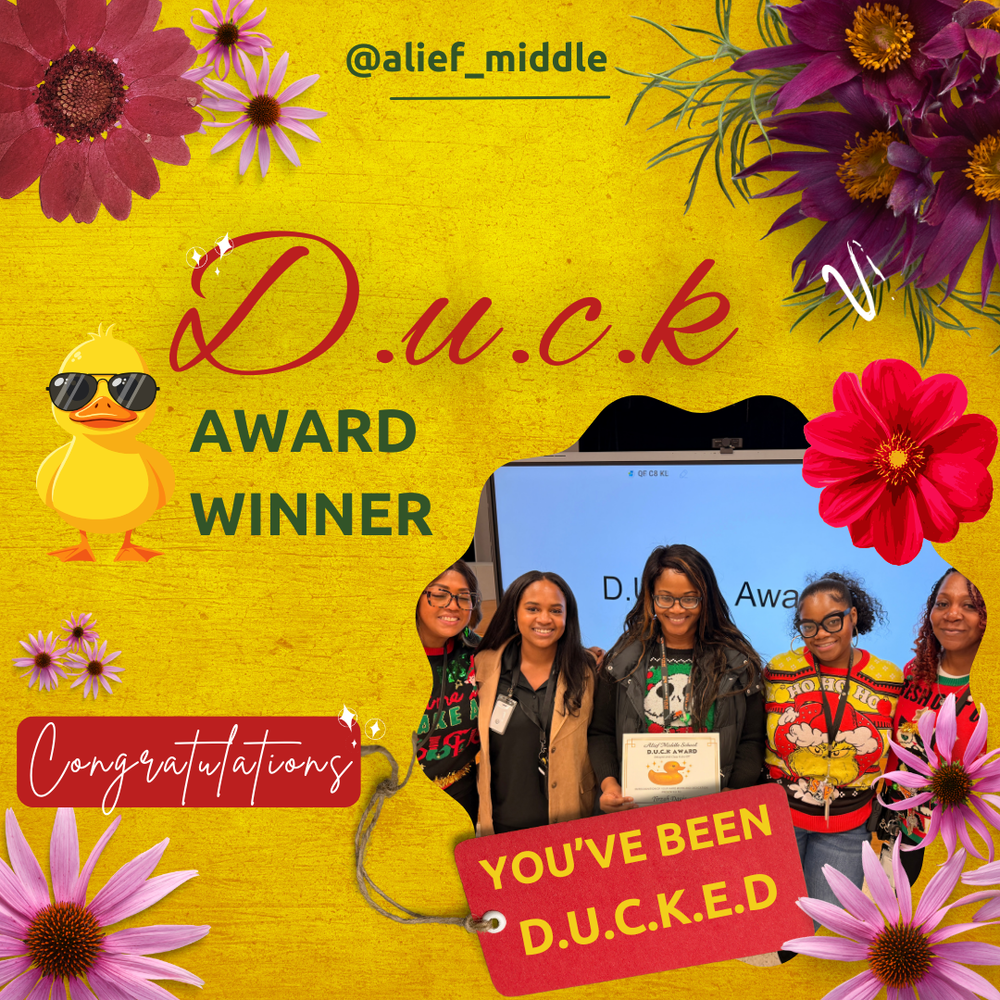 D.U.C.K Award Winner | Ms. Davis