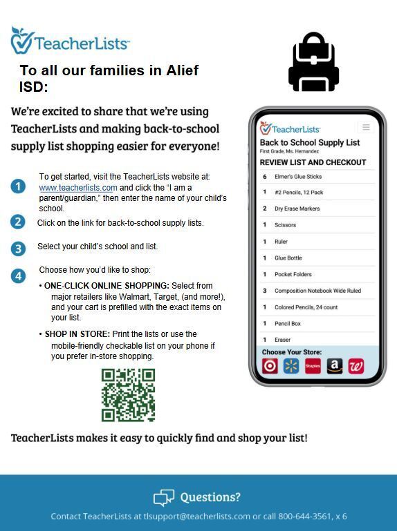 White flyer with cell phone icon
