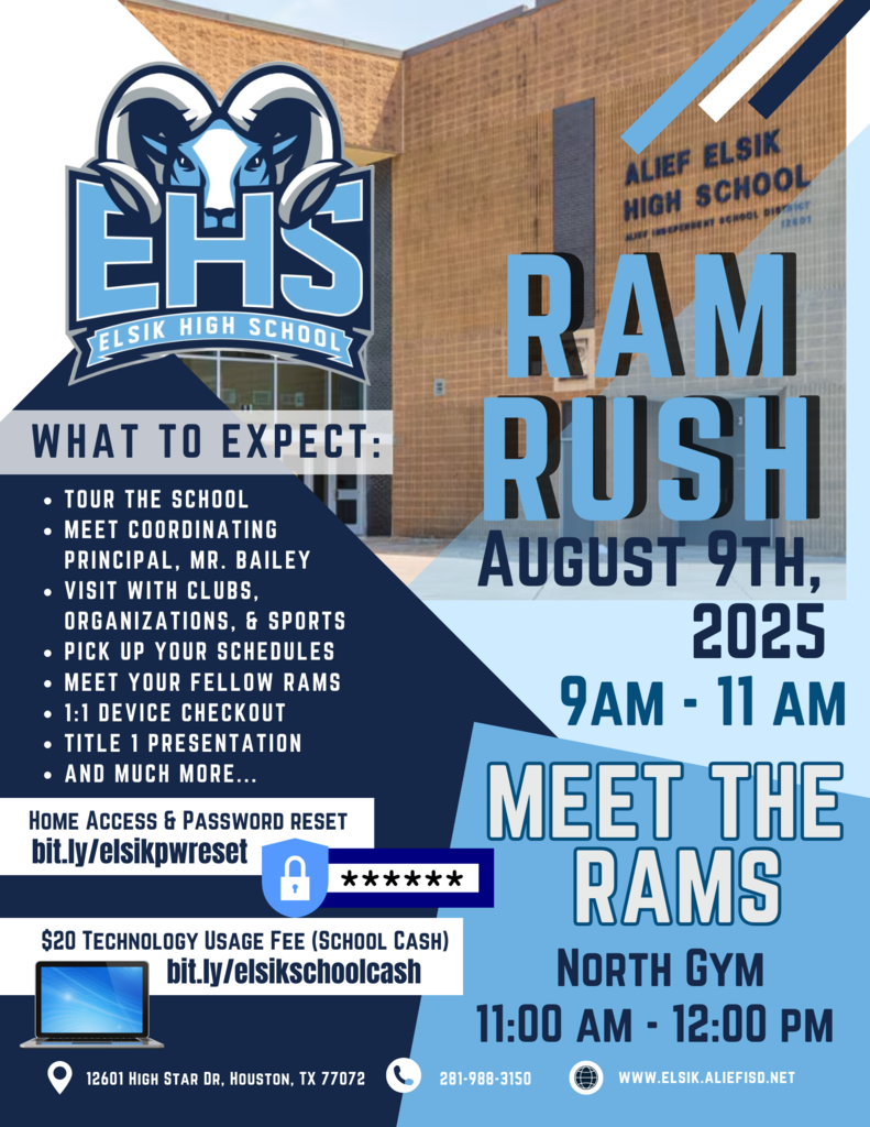 Ram Rush 2025 Informational Flyer
