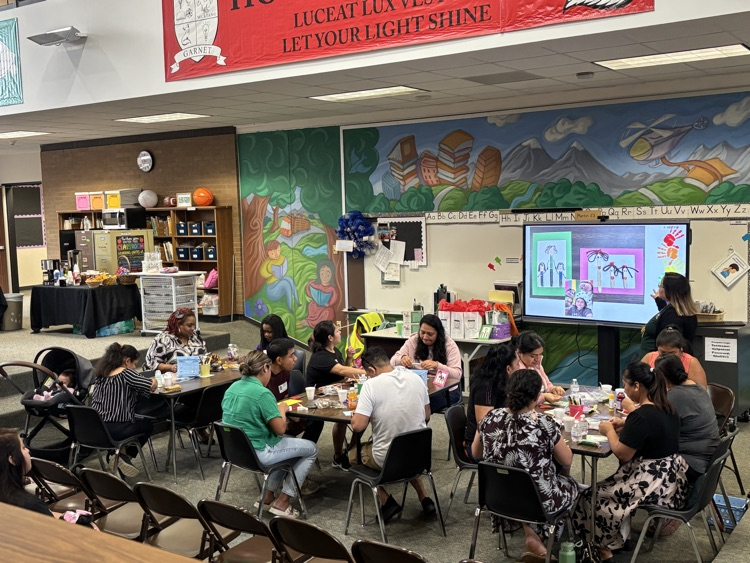 Opening day at the family center here at Martin Elementary