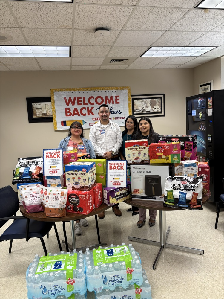 thankful to our H-E-B partners for bringing snacks to Martin staff