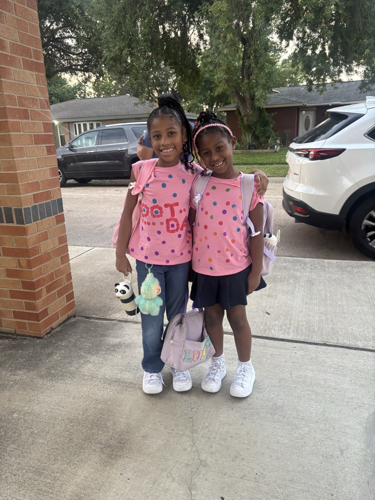 students celebrating dot day 