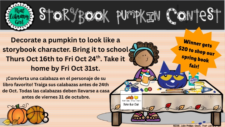 storybook pumpkin contest