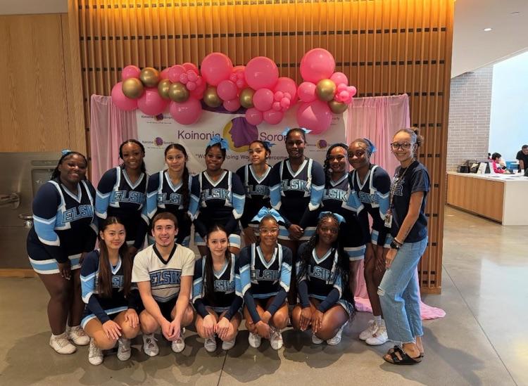 Thank you to Koinonia Sorority for inviting us to perform at the Career Conference at Covenant House. A special thank-you to our Elsik Cheer Team for representing our school with pride and energy β great job, Rams!