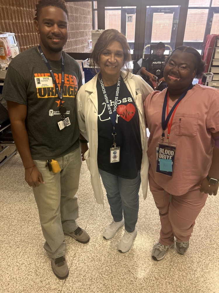 Big thanks to Ms. Henderson and our HOSA officers for organizing an amazing October Blood Drive! π Your hard work and leadership helped make a real difference in saving lives.