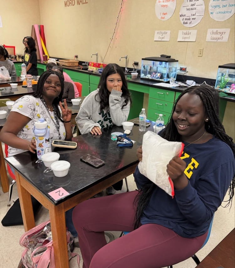 Look at our WiSTEM members making molecular gastronomy in a Ziploc bag! Thanks to everyone who came to our fun (cool and tasty) ice-cream-making meeting! Keep an eye out for our next meeting