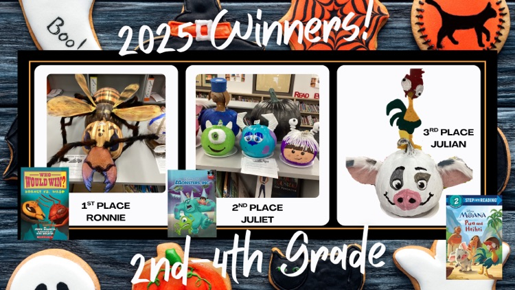 second-fourth storybook pumpkin contest winners