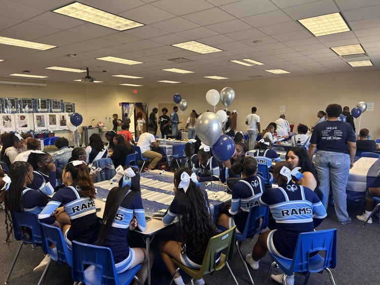 The Senior Banquet was a beautiful celebration of our Great senior cheerleaders! 💙 Thank you for leading with heart, spirit, and pride — you’ll always be part of the Elsik family! #SeniorRams #elsikcheer