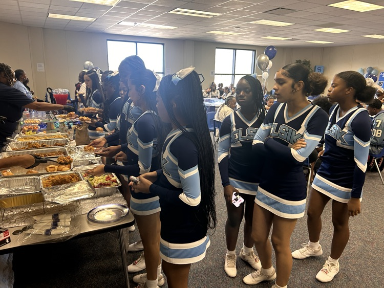 The Senior Banquet was a beautiful celebration of our Great senior cheerleaders! 💙 Thank you for leading with heart, spirit, and pride — you’ll always be part of the Elsik family! #SeniorRams #elsikcheer