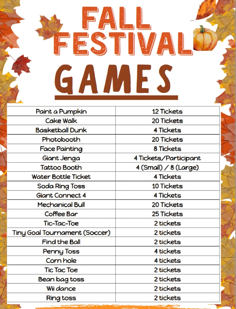 Fall Festival Games