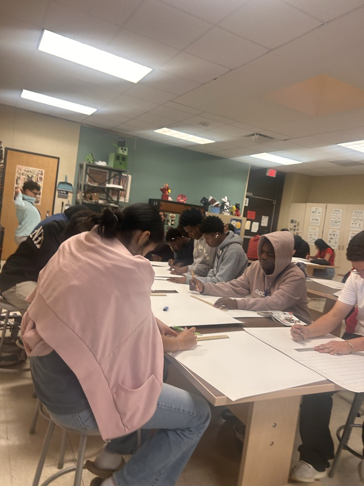 Creativity in action! Our art students have been busy crafting, sketching, and designing. Their hard work is truly inspiring. #RamNation