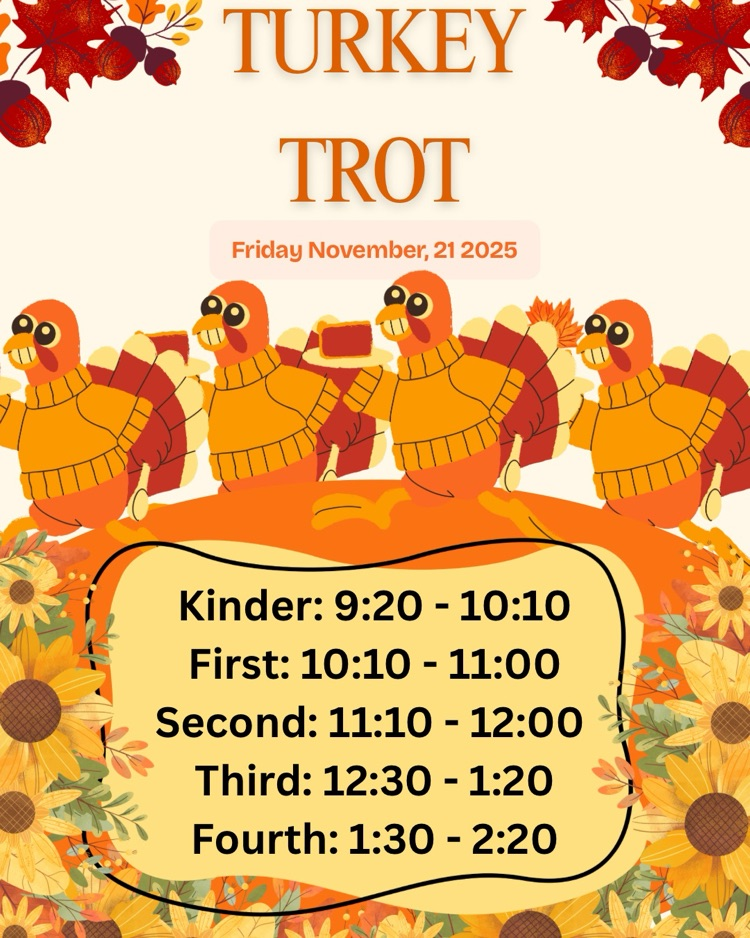 Turkey trot schedule