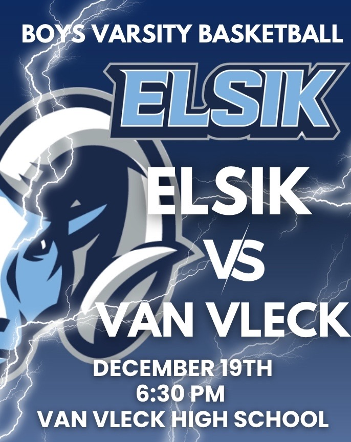 Road Game Alert βΌοΈ Elsik Varsity Basketball is hitting the road and ready to play Van Vleck - December 19th! Focused, prepared, and representing with pride. #ElsikBasketball #RoadGame #GameDay