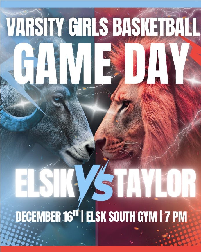 Elsik Girls Varsity Basketball is home and ready to compete. December 16th is Elsik vs Taylor #Southwestmatchup Defend the house. Play with pride. #ElsikBasketball #HomeGame #GameDay