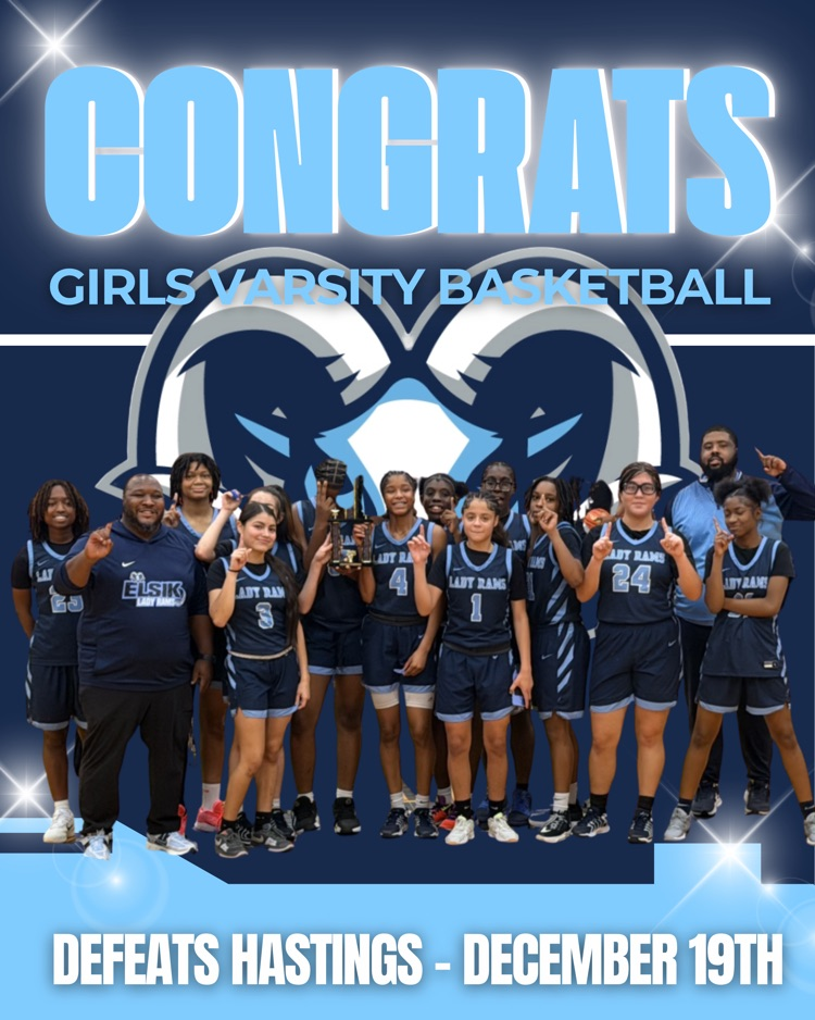 LET’S GO! 🔥🐏 Huge congrats to our Varsity Girls Basketball team on their BIG win against Hastings on December 19th! The energy, hustle, and heart were on full display—Ram Nation is proud!  #RamNation #GoRams