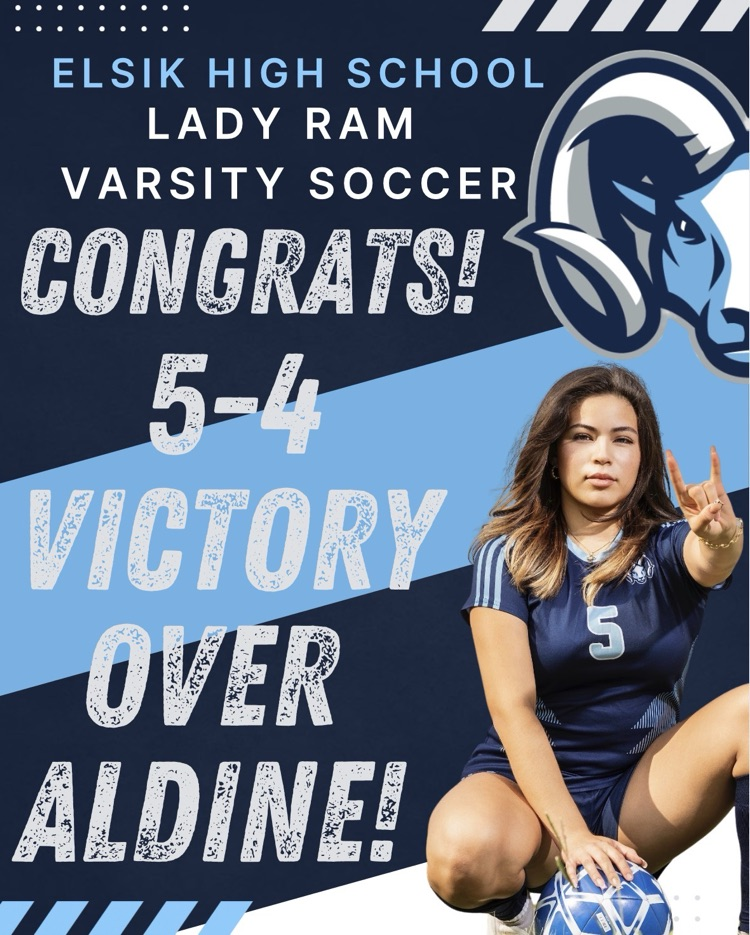 Congratulations to our Lady Ram Varsity Soccer team on a great win against Aldine High School at the Iowa Colony Tournament! 🐏⚽️ Way to compete, represent, and bring home the victory. #RamNation #LeadingTheWay