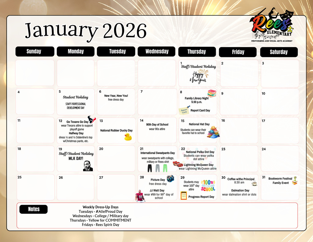 January Calendar