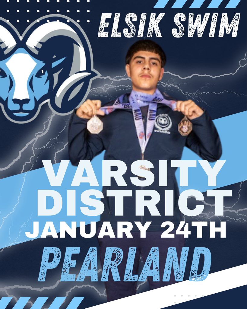 Ram Swim Meet | Varsity District is on Saturday, January 24th, at Pearland! Good Luck, Mighty Rams! #RamNation 