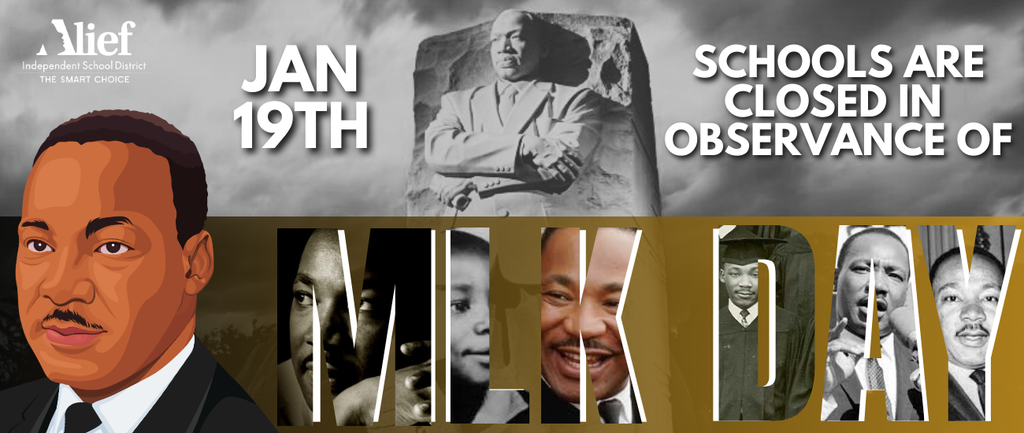 Schools are closed in observance of MLK- Jan 19th