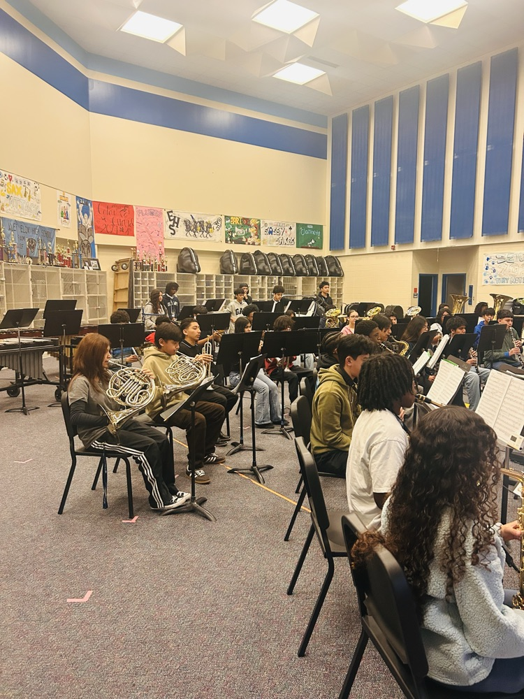 Our Mighty Ram Band is locked in and leveling up as they prepare for UIL Concert and Sight-Reading.  Focused. Driven. Committed to excellence. The sound of success is being built every day. #LeadTheWAY #RamNation