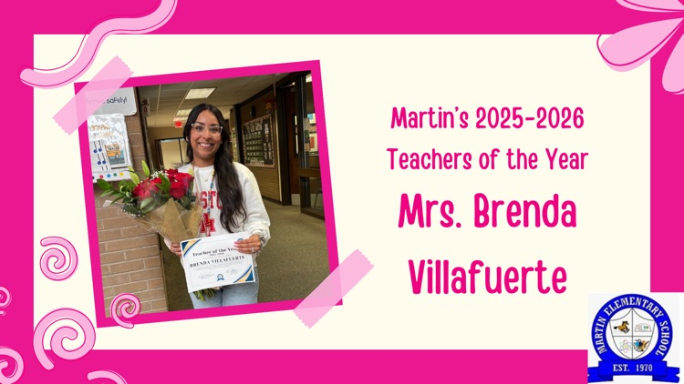 Martin’s 2025-2026 teacher of the year