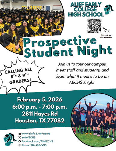 AECHS Prospective Student Night Flyer
