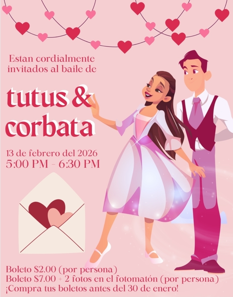 Foyeto de tutus y corbatas