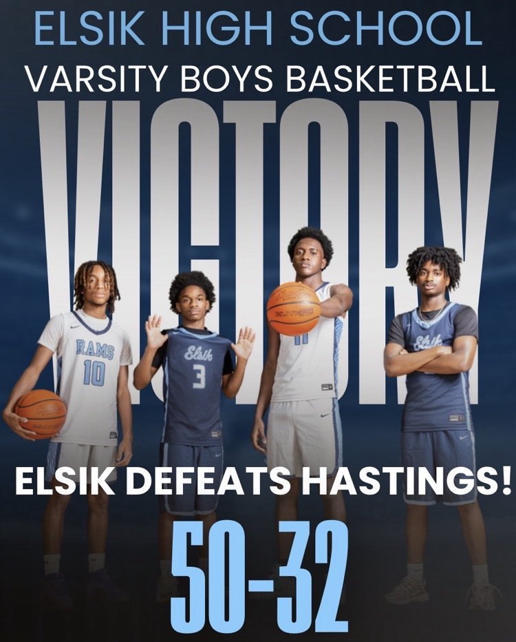 Varsity Elsik Boys Basketball dominated Hastings with a 50–32 victory in an electric, high-energy environment. The crowd was loud, the momentum was nonstop, and Ram Nation showed out from start to finish. #ramnation