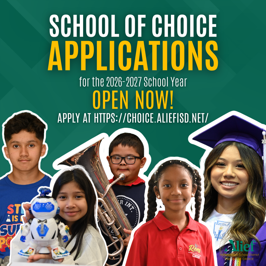 Schools of Choice Application Flyer for 2026-2027 -English 