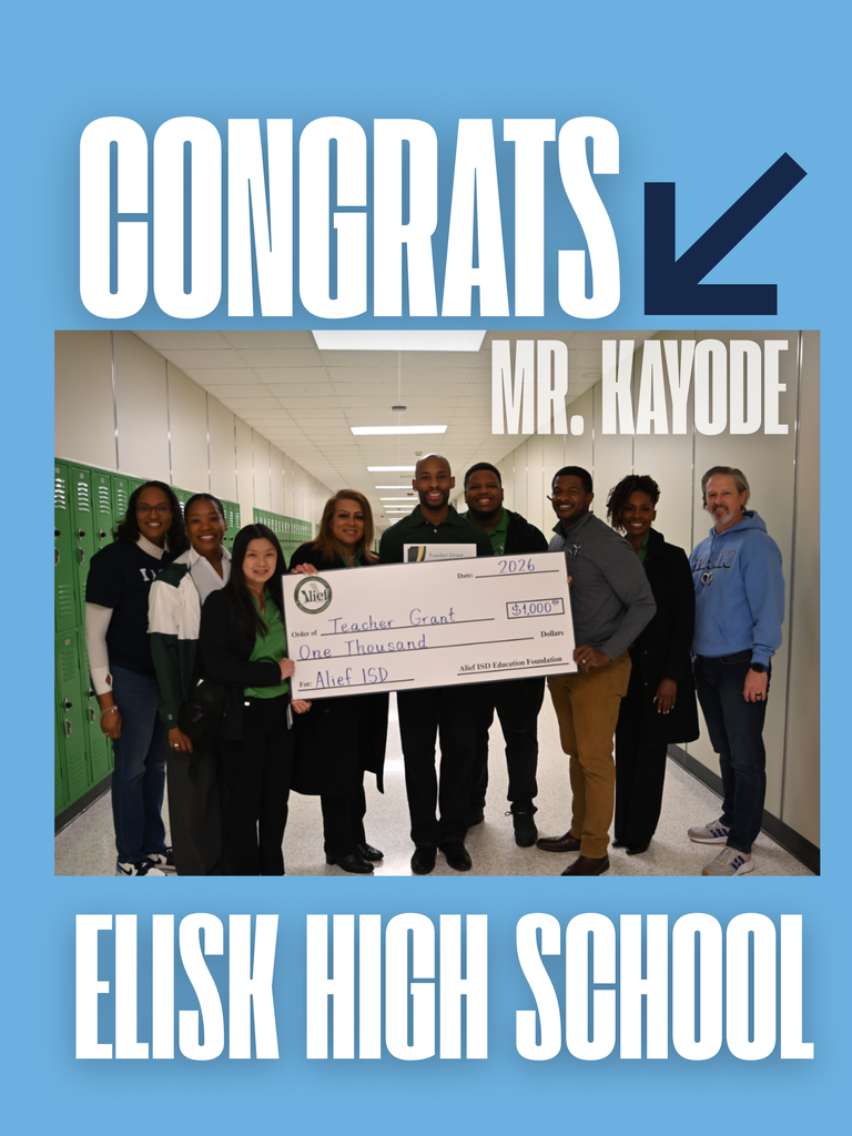  Over the past few weeks, AEF Board members and district leaders visited campuses to surprise our amazing grant recipients! Congrats to Mr. Olanrewaju Kayode of Elsik High School for his inspiring work and impact on students. We’re proud to celebrate you! #RamNation