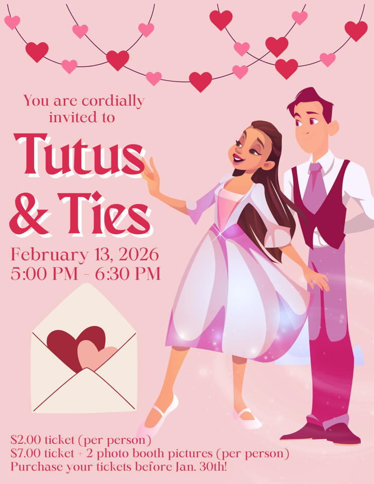 Tutus and Ties Event Flyer