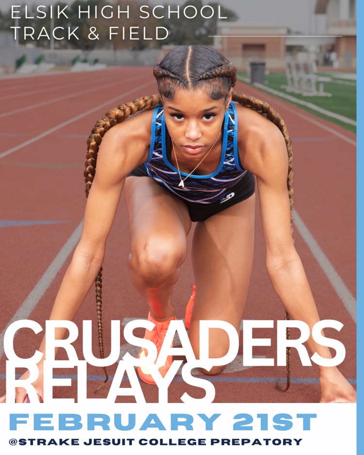 Elsik High School Track & Field Crusaders Relays February 21 @ Strake Jesuit College Preparatory Our Rams are set to compete and represent with pride. Join us as we take the track and field. #RamNation #ElsikTrackAndField