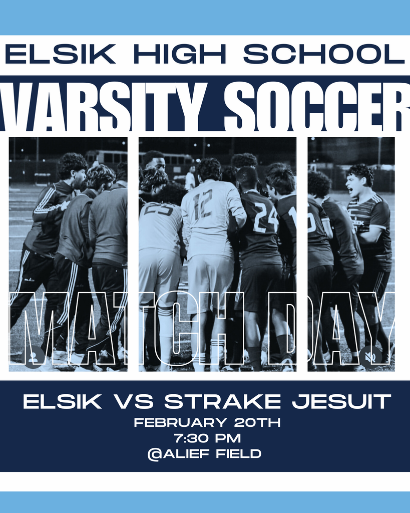 February 20th Elsik Varsity Soccer faces Strake at Alief Field! Bring the energy! #RamNation