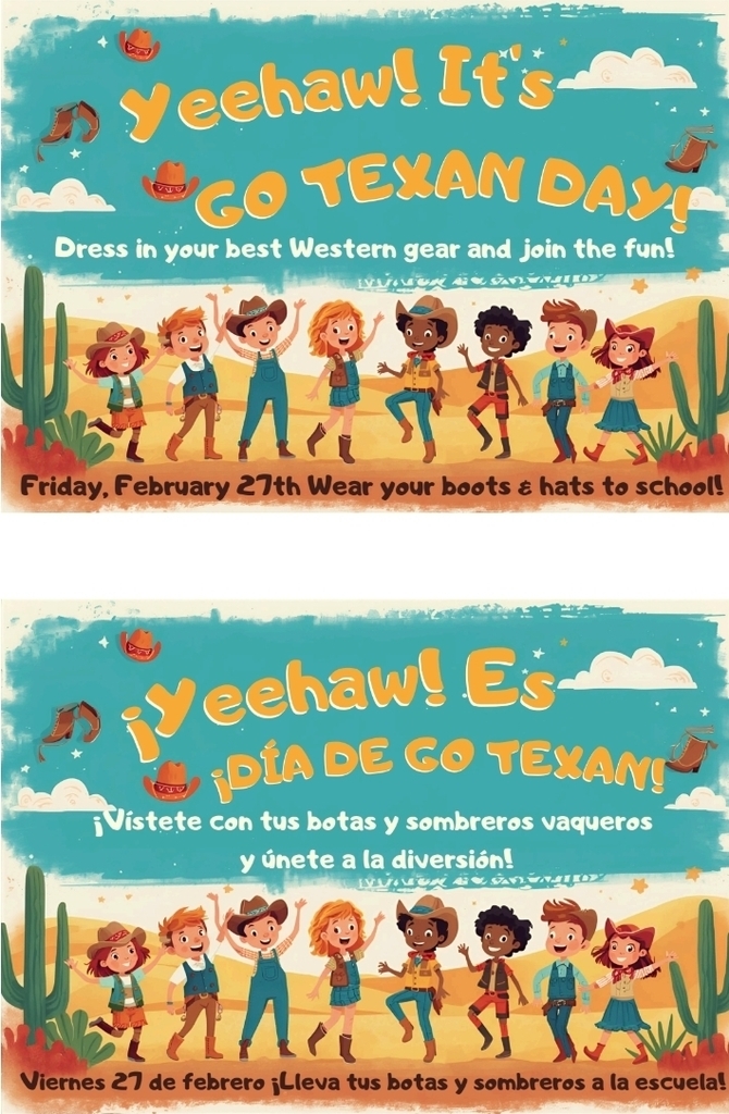 Go Texan Day Flyer