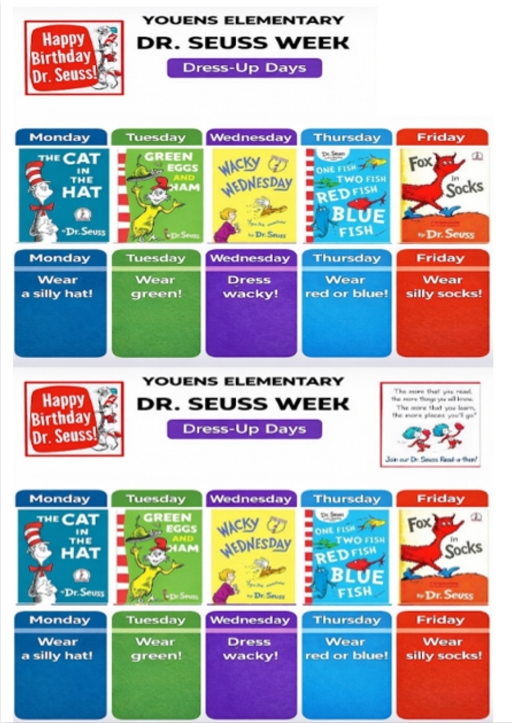 Dr. Seuss Week Flyer