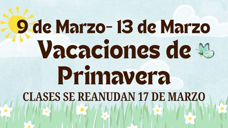 spring break no school