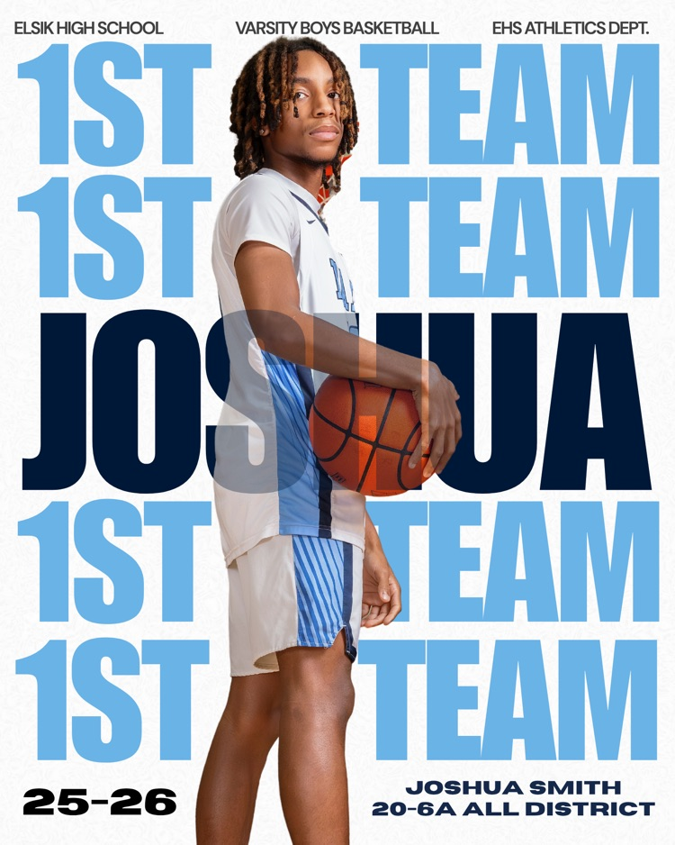 Big time honors for Elsik Basketball! 🏀 20-6A All-District: 1st Team – Joshua Smith, Jose Renteria! Proud of our Rams! #MightyRams