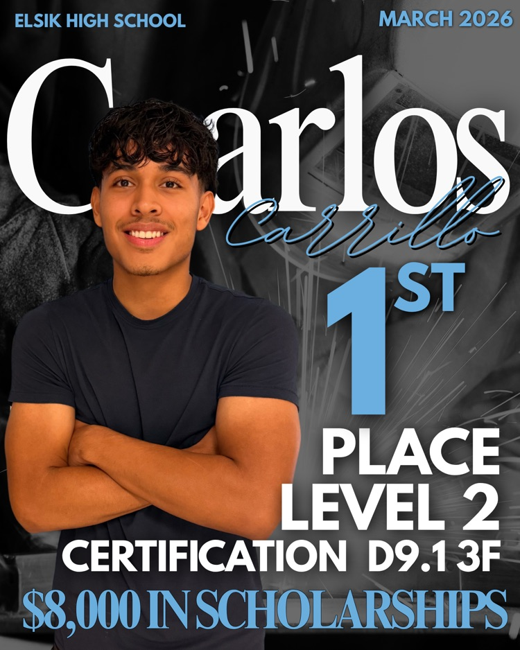 ⭐ Congrats to Carlos & Edwin Carrillo! Carlos: 1st Place Level 2, D9.1 3F, $8K scholarships Edwin: 11th Place, $2.5K scholarships Proud of our Elsik welders! 🔥🔧
