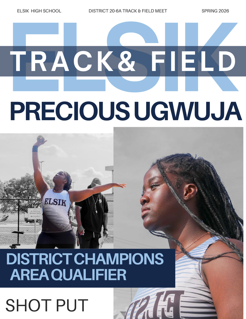 Sports magazine cover featuring a female athlete in shot put, with text highlighting her achievements and event.
