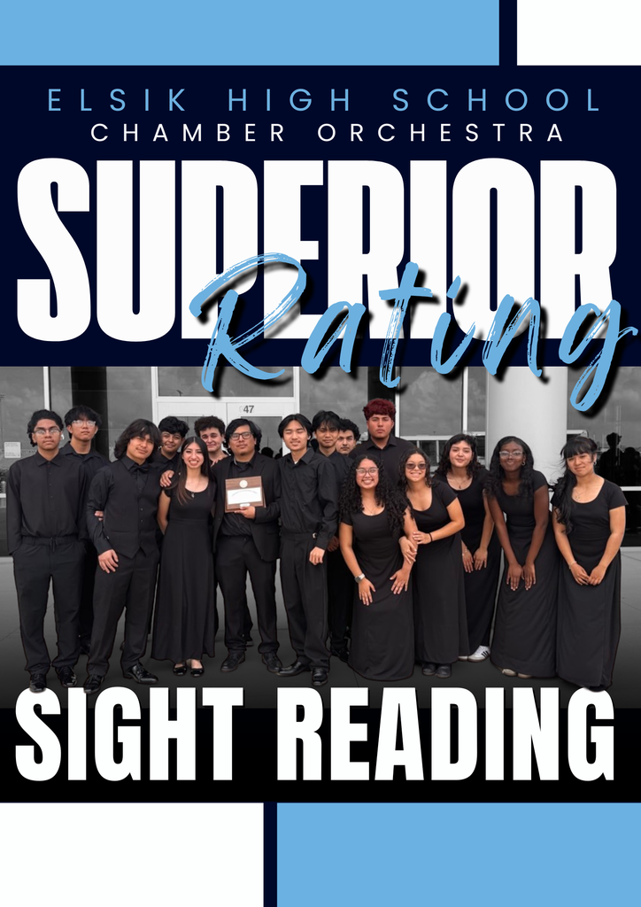 π Congratulations to the Elsik High School Chamber Orchestra! π We are proud to celebrate your Superior Rating in Sight Reading. Your hard work, discipline, and musical excellence truly shine. Way to Lead the Way, Rams! ππΆ