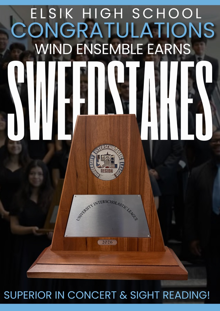 History made! 🎶 Elsik HS Mighty Ram Wind Ensemble earned Superior ratings in Concert & Sightreading—UIL Sweepstakes for the 3rd year straight. Not luck—preparation, pride, and the Mighty Ram standard! 🐏🎶 #MightyRams 