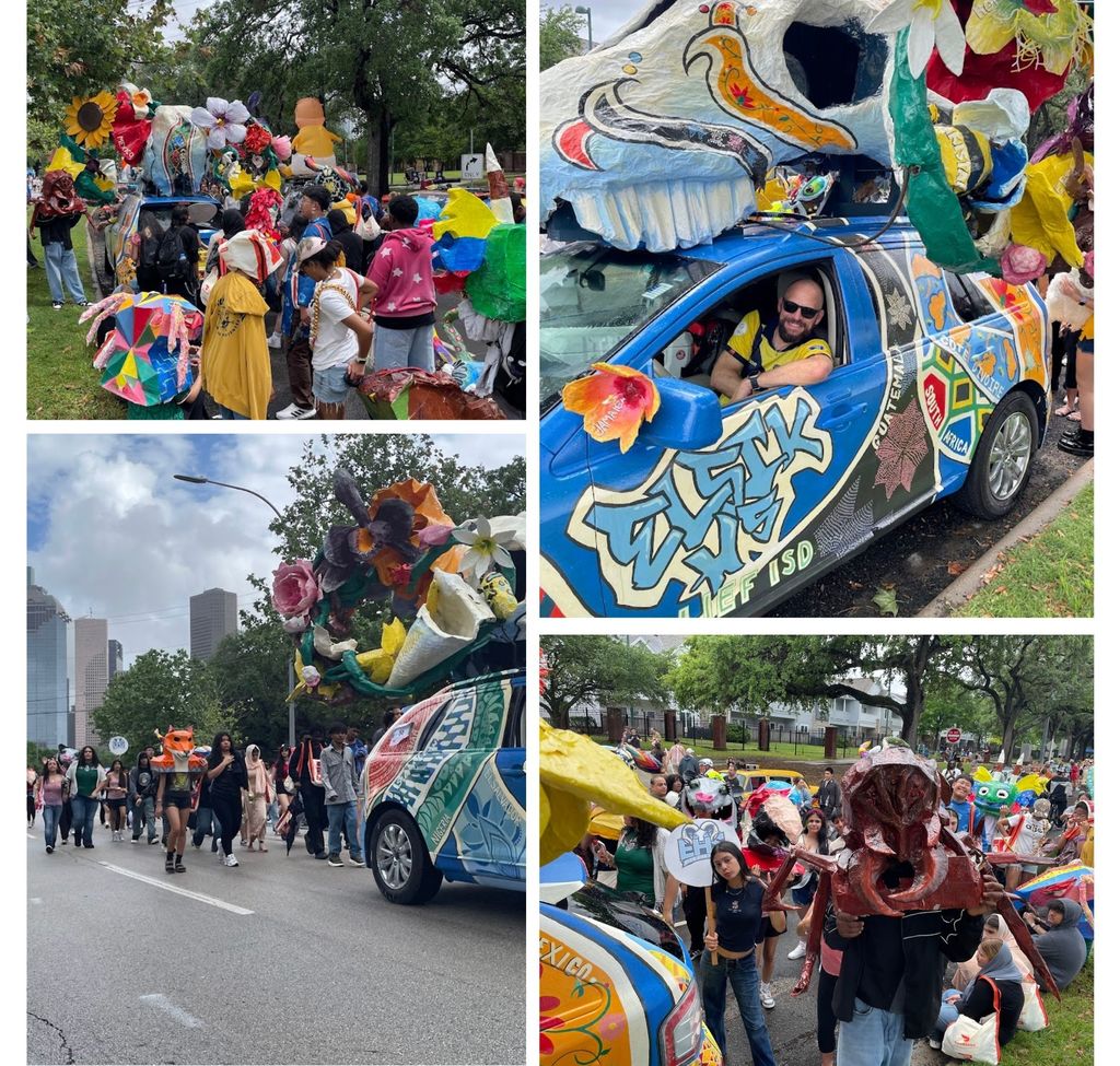 🎨🏆 Elsik High School students earned 1st Place at the Houston Car Art Show! Their creativity and hard work shine bright. Proud of our Mighty Rams and grateful for Dr. Leerkamp’s leadership. 📸 Mr. Hennessy